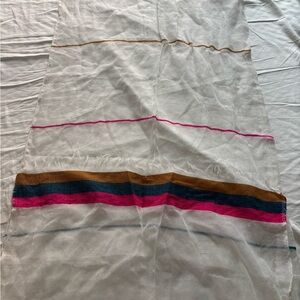 Ethiopian Colorful Striped Sheer Scarf